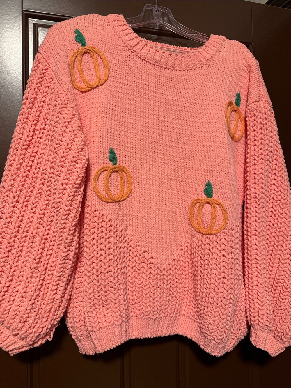 Sweater with pumpkin detail